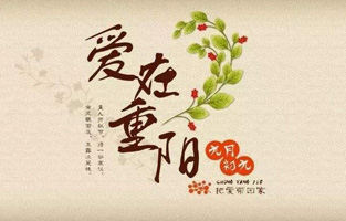 重陽(yáng)節(jié)，是中國(guó)傳統(tǒng)節(jié)日，節(jié)期為每年農(nóng)歷九月初九?！熬拧睌?shù)在《易經(jīng)》中為陽(yáng)數(shù)，“九九”兩陽(yáng)數(shù)相重，故曰“重陽(yáng)”；因日與月皆逢九，故又稱(chēng)為“重九”。九九歸真，一元肇始，古人認(rèn)為九九重陽(yáng)是吉祥的日子。古時(shí)民間在重陽(yáng)節(jié)有登高祈福、秋游賞菊、佩插茱萸、拜神祭祖及飲宴祈壽等習(xí)俗。傳承至今，又添加了敬老等內(nèi)涵，于重陽(yáng)之日享宴高會(huì)，感恩敬老。登高賞秋與感恩敬老是當(dāng)今重陽(yáng)節(jié)日活動(dòng)的兩大重要主題。 
